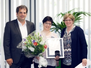 Andrea Bichler Strohe mit silberner Ehrennadel ausgezeichnet